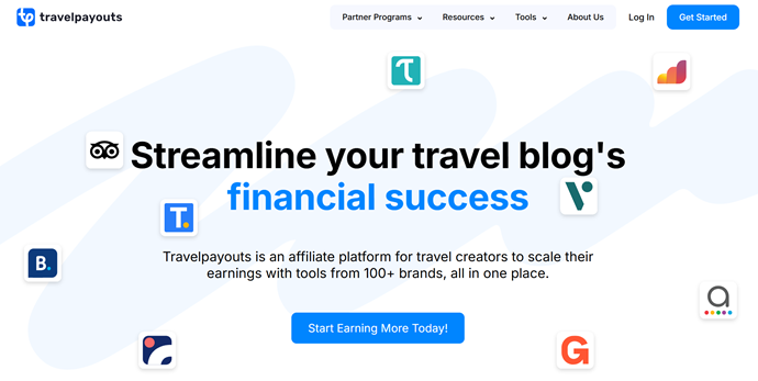 TravelPayouts Affiliate Network Homepage