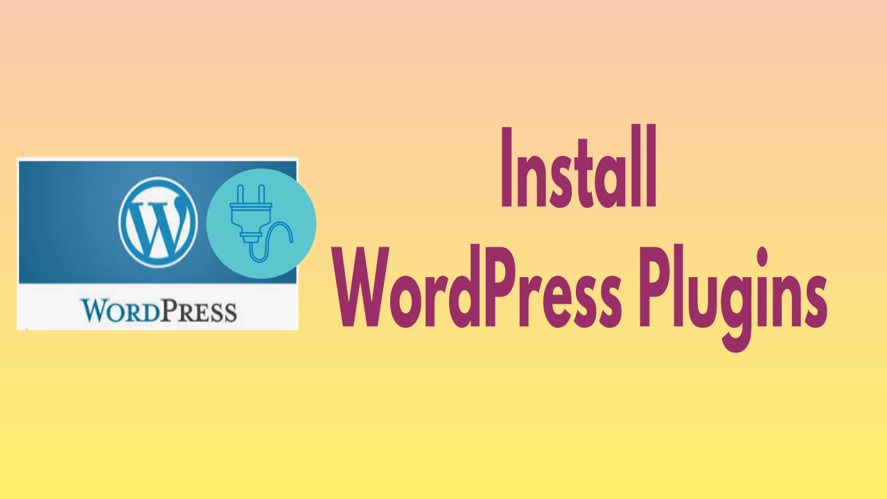 Install WordPress Plugins