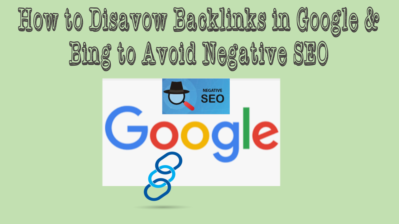 Disavow Backlinks in Google