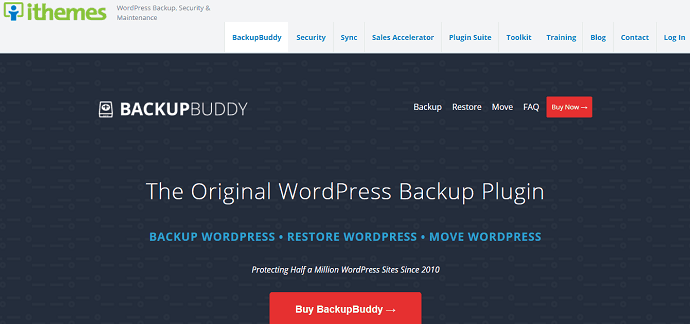 BackupBuddy - WordPress backup plugin