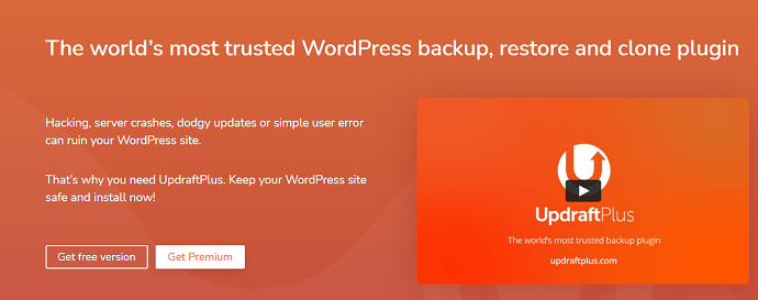 Updraftplus - WordPress backup plugin