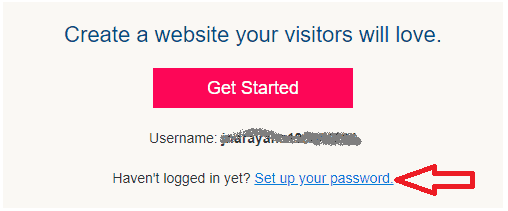 Set password ipage control panel