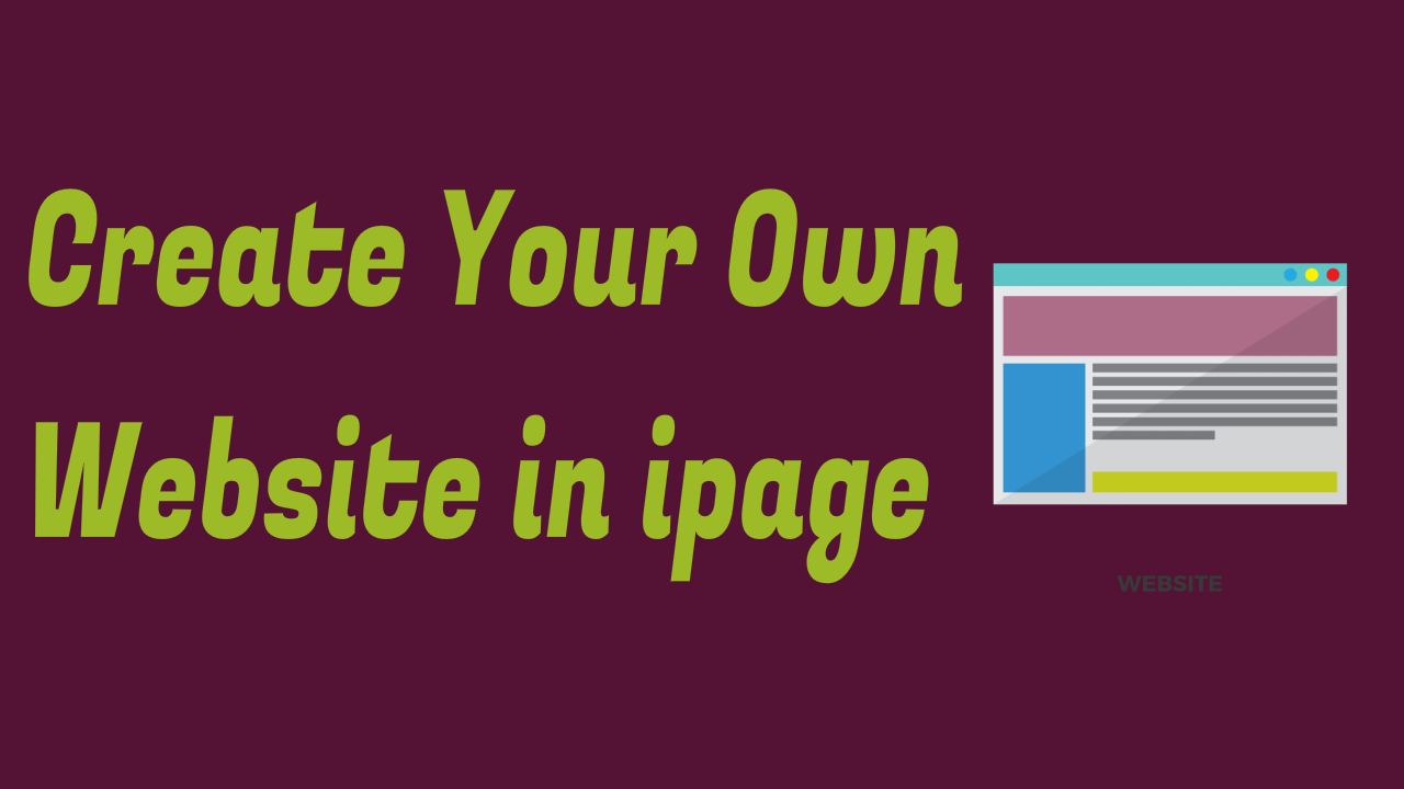 Own Website in ipage