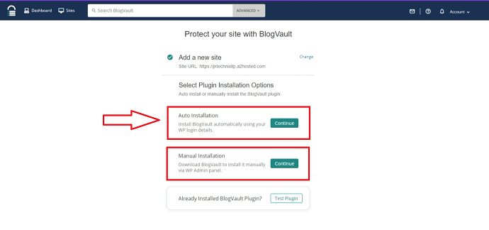 Step 3 Install a BlogVault Plugin on your WordPress website