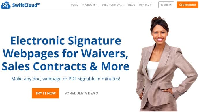 SwiftCloud Electronic Signature Home Page