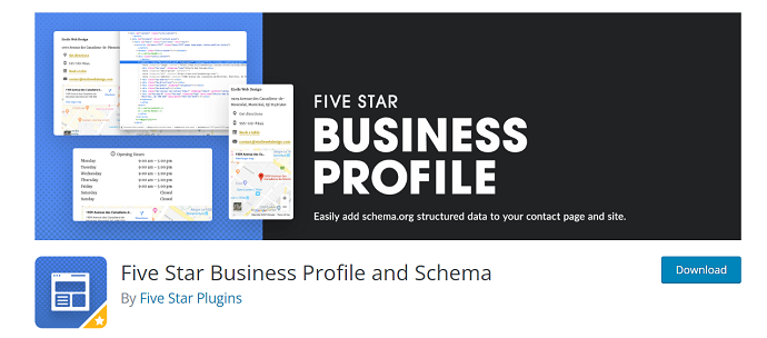 8. Five Star Business Profile and Schema - Dedicated Local SEO WordPress Plugin