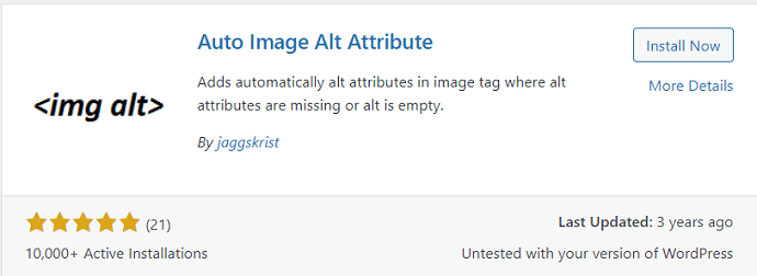 auto image alt attribute - Image SEO plugin