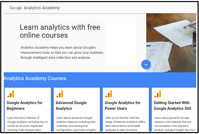Google Analytics Academy-Webpage-which-provides-best-online-Google Analytics-Courses