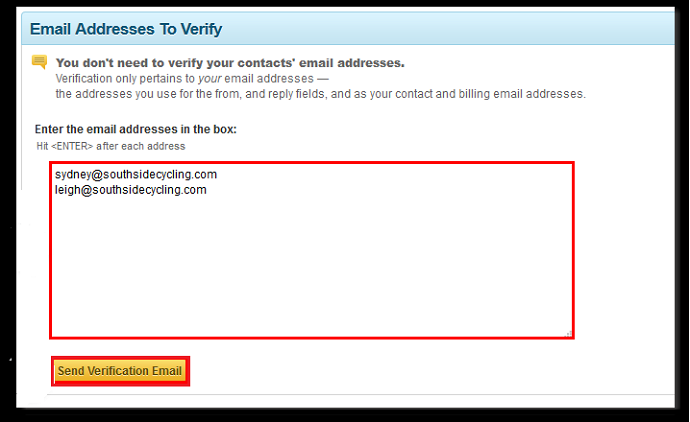 Entering -Email Adressess-to-be-verified-in-your-constant-contact-web-page