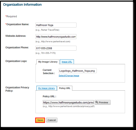 Providing-Organization Information-option-in-your-constant-contact-email
