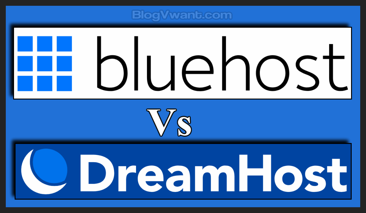 Dreamhost Vs Bluehost Comparison B W 2 Big Titans In 2020 Images, Photos, Reviews