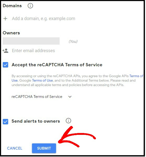 Adding-the-domain-of-your-website-in-Google-reCaptcha-setup-page