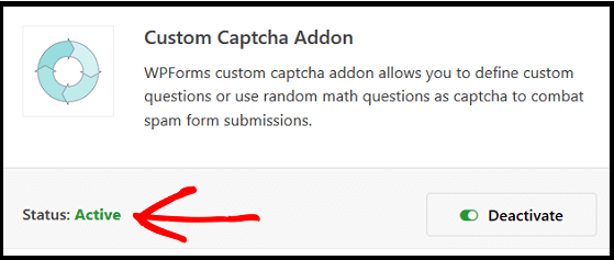 WPForms-Custom-Captcha-Addon-Acivated-on-your-WordPress-site
