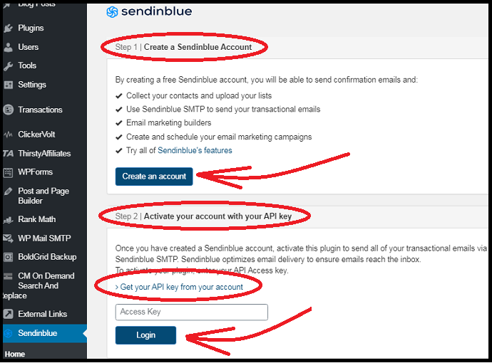 Sendinblue-Plugin-Home-Page-on-WordPress-to-create-and-activate-its-account