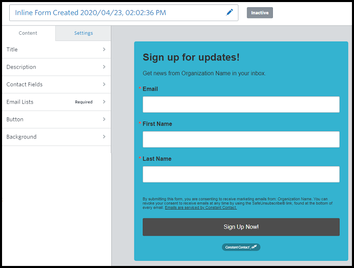 An-Inline-Sign-up-form-created-using-Constant Contact