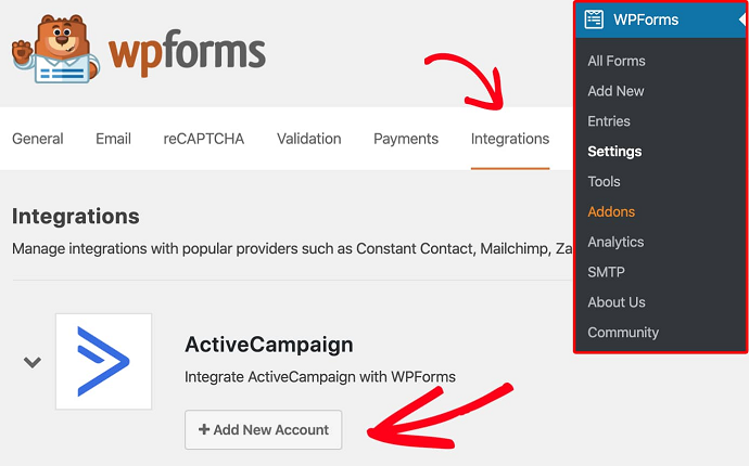 Open-integrations-tab-in-WPForms-settings-for-ActiveCampaign