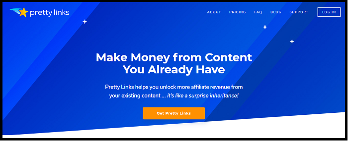 Pretty Links-Official-website-page