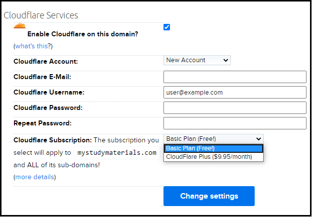 Use Cloudflare on DreamHost