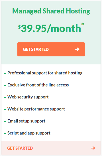 HostPapa-Managed Shared Hosting-Price