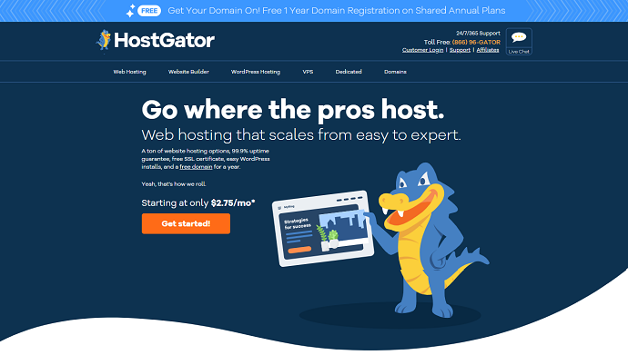 HostGator-Official-website-page