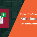 Create Subdomain on DreamHost