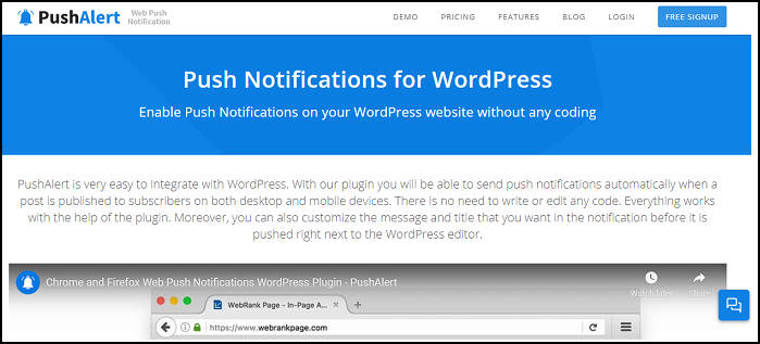 PushAlert-Push-Notifications-For-WordPress-Official-Website-Page