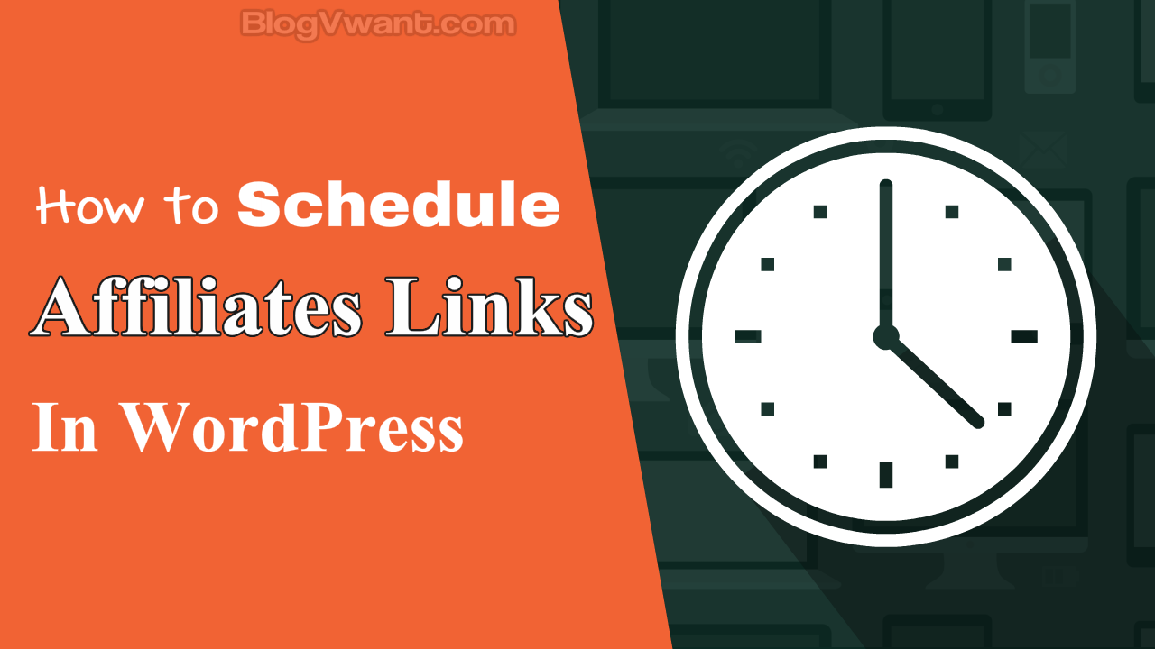 Schedule affiliate links in WordPress