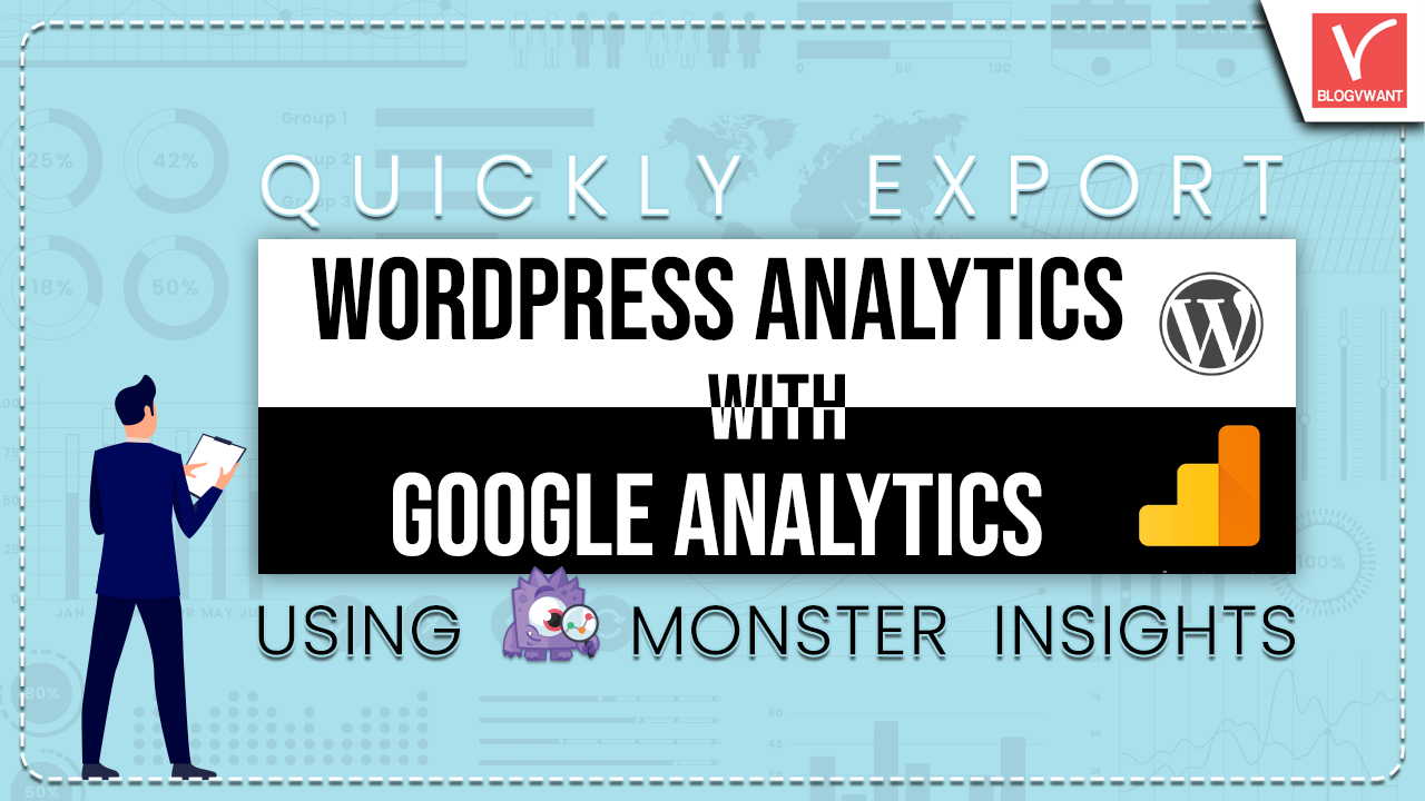 Export WordPress Analytics with Google Analytics using Monster insights