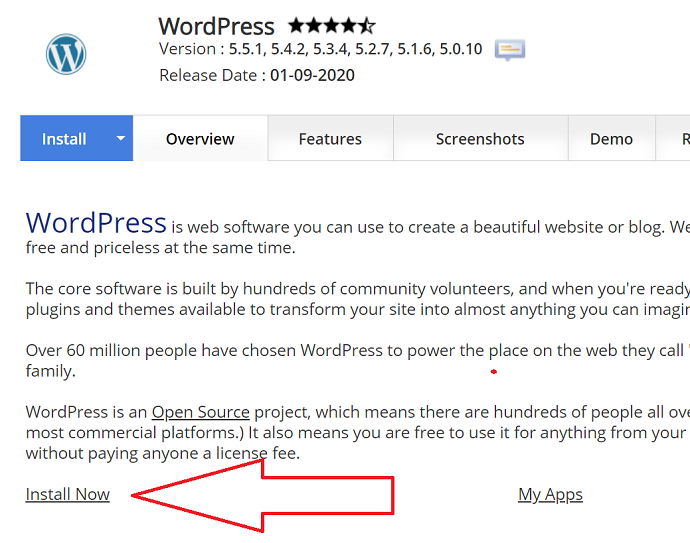 Install WordPress 