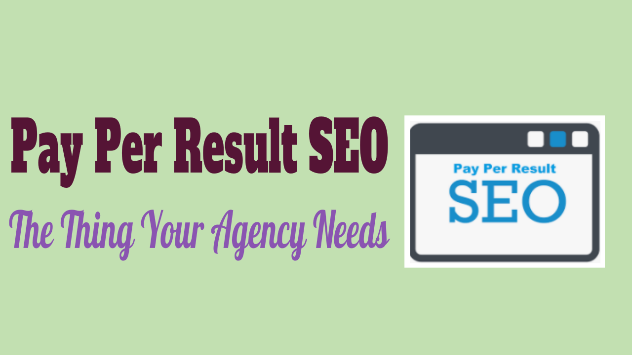 Pay Per Result SEO