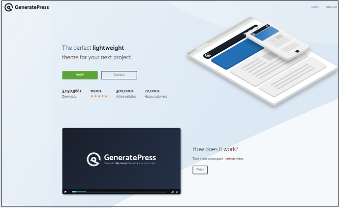 GeneratePress-Official-Website-Page
