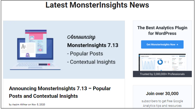 MonsterInsights-7.13-to-get-crazy-engagement-With-Popular-Posts-Lists-In-WordPress