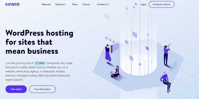 Kinsta official page