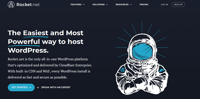 Rocket.net homepage