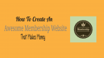 Membership Website