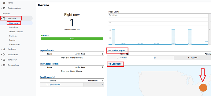 Method 1 Using Google Analytics to Track Real-Time Traffic Source