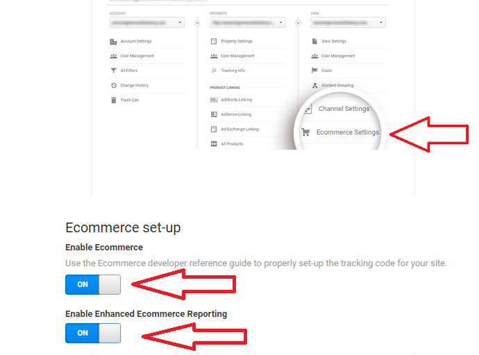 Step 1 Enable Enhanced eCommerce Tracking in Google Analytics