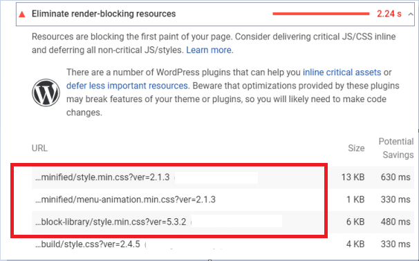 Google Page Speed recommends to enable the CSS minifications to gain a good LCP score