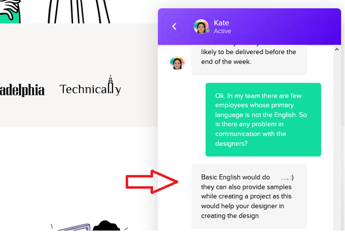 Chat with Penji to Consult About Designers Language For Communication