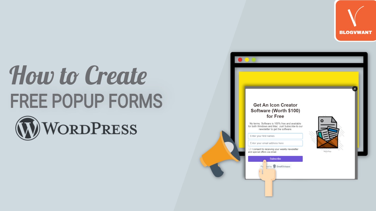 How to Create Free Popup Forms on WordPress
