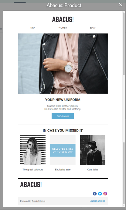 EmailOctopus Email Campaign template - 2