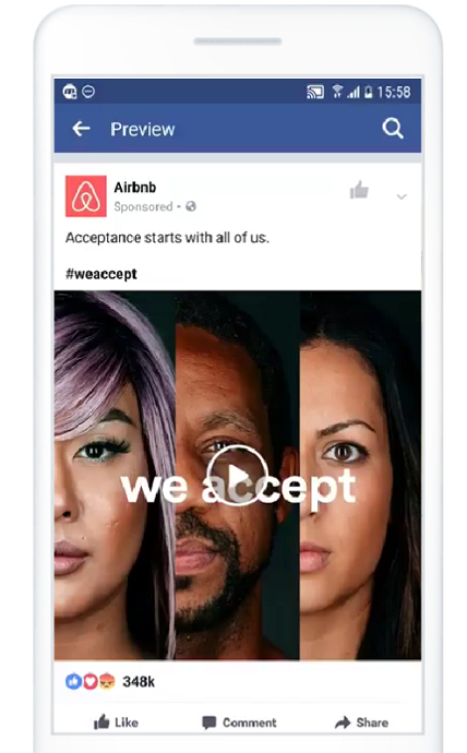 Facebook video ads (feeds) example