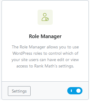 Role manager features comparison