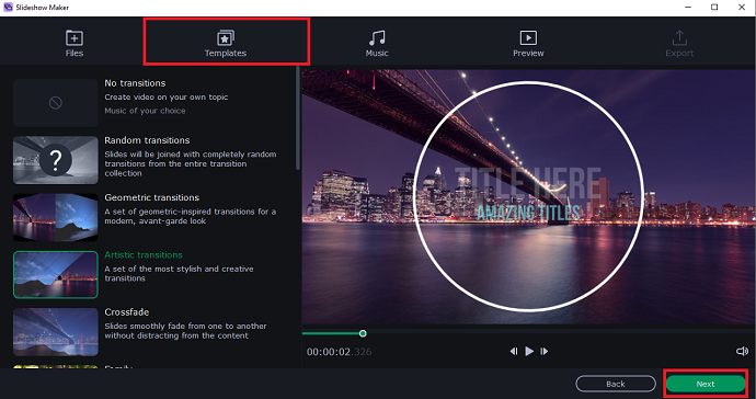 Step 5 Pick Predesigned Facebook Video (Slideshow) Ad Template