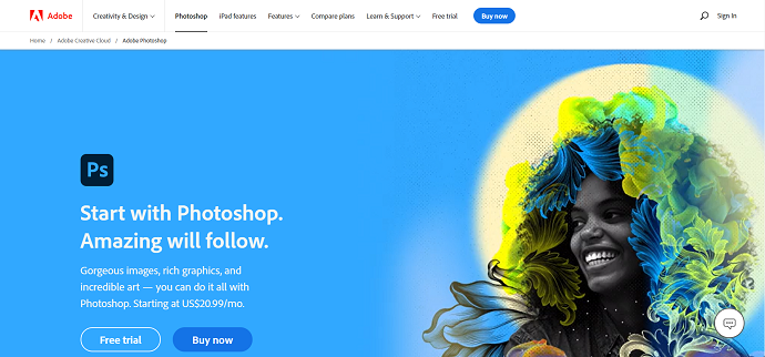 Adobe Photoshop Homepage