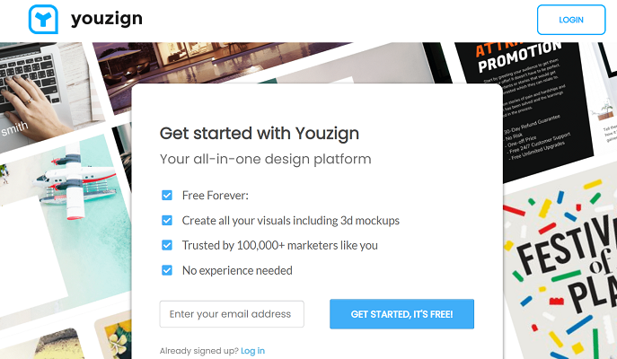 Youzign Homepage