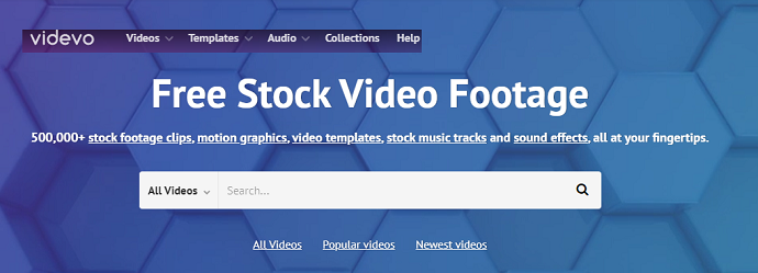 videvo.net - free stock video footage website