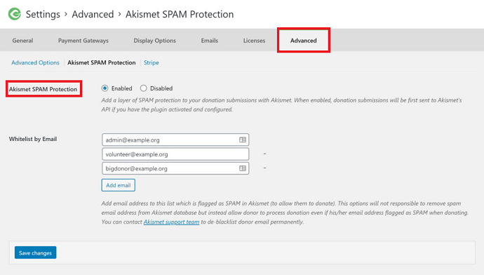 GiveWP - Advanced Security with Akismet DONATION Spam Protection