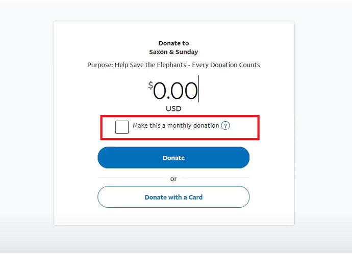 Paypal donations