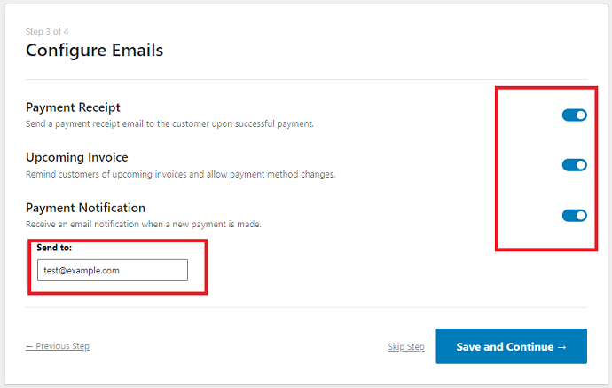 configure email-related settings
